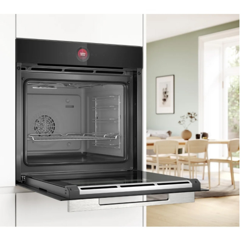 Cuptor incorporabil Bosch Seria 8 HBG7541B1, Electric, 71 l, Multifunctional, 14 functii , Home Connect, Grill, Air Fry, Autocuratare EcoClean Direct, Clasa A+ [2]