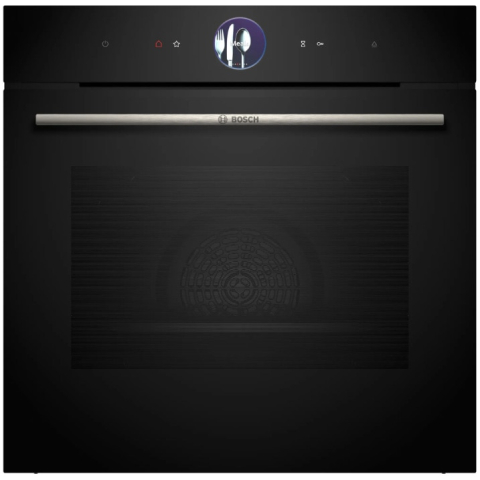Cuptoare - Cuptor incorporabil Bosch Seria 8 HRG7361B1, Electric, 71 l, Multifunctional, 20 functii , Added Steam, Autocuratare EcoClean Direct, Grill, Air Fry, Home Connect, Clasa A+