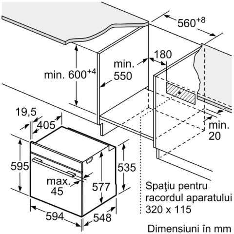 Cuptor incorporabil Bosch Seria 8 HRG7784B1, Electric, 71 l, Multifunctional, Perfect Steam, 22 functii , Autocuratare pirolitica, Grill, Air Fry, Home Connect, Clasa A+ [7]