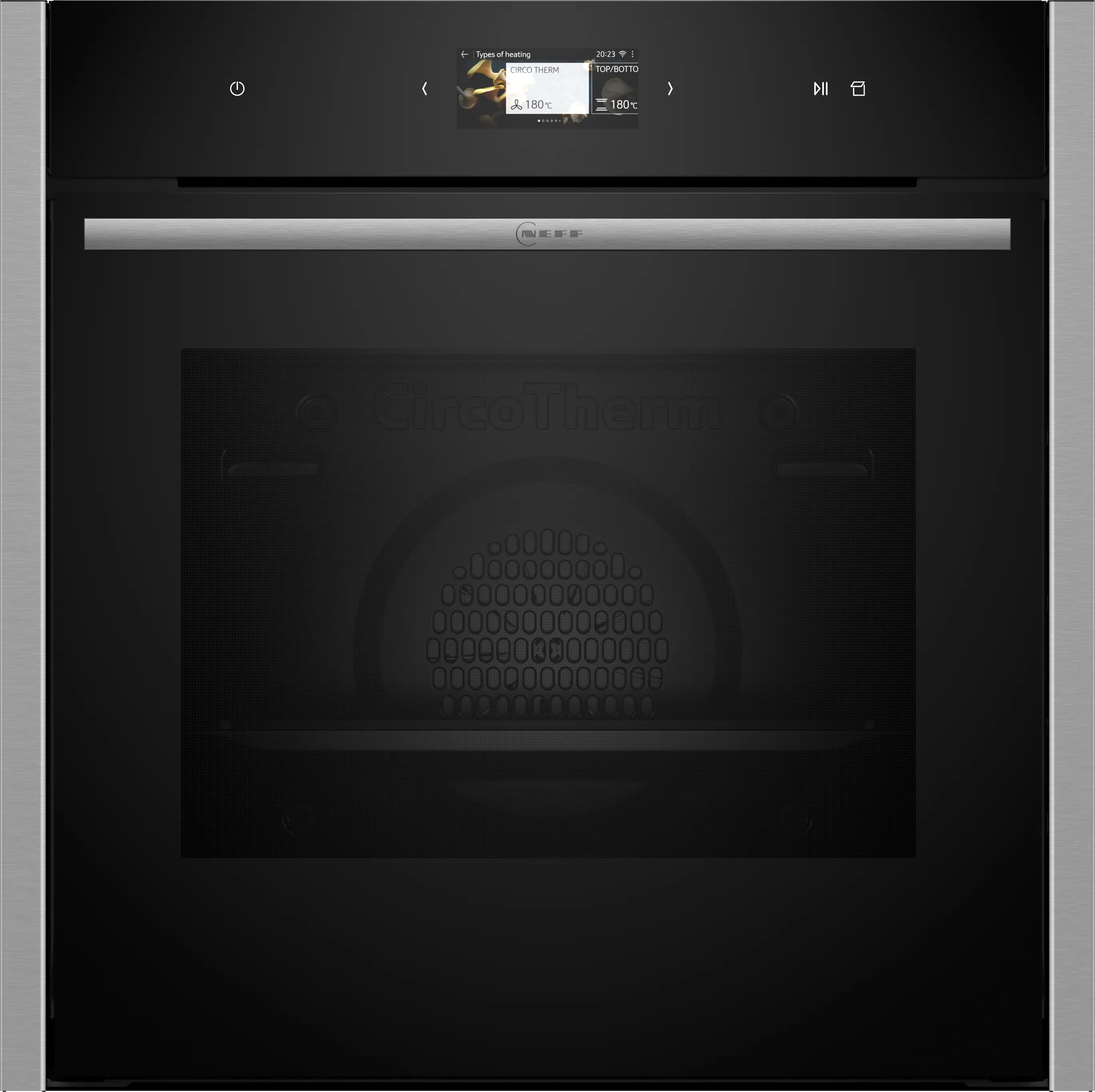 Electrocasnice - Cuptor incorporabil cu abur NEFF N90 B24FS33N0, 60 cm, FullSteam 120°C, TFT Touch, Home Connect, 71 L, inox