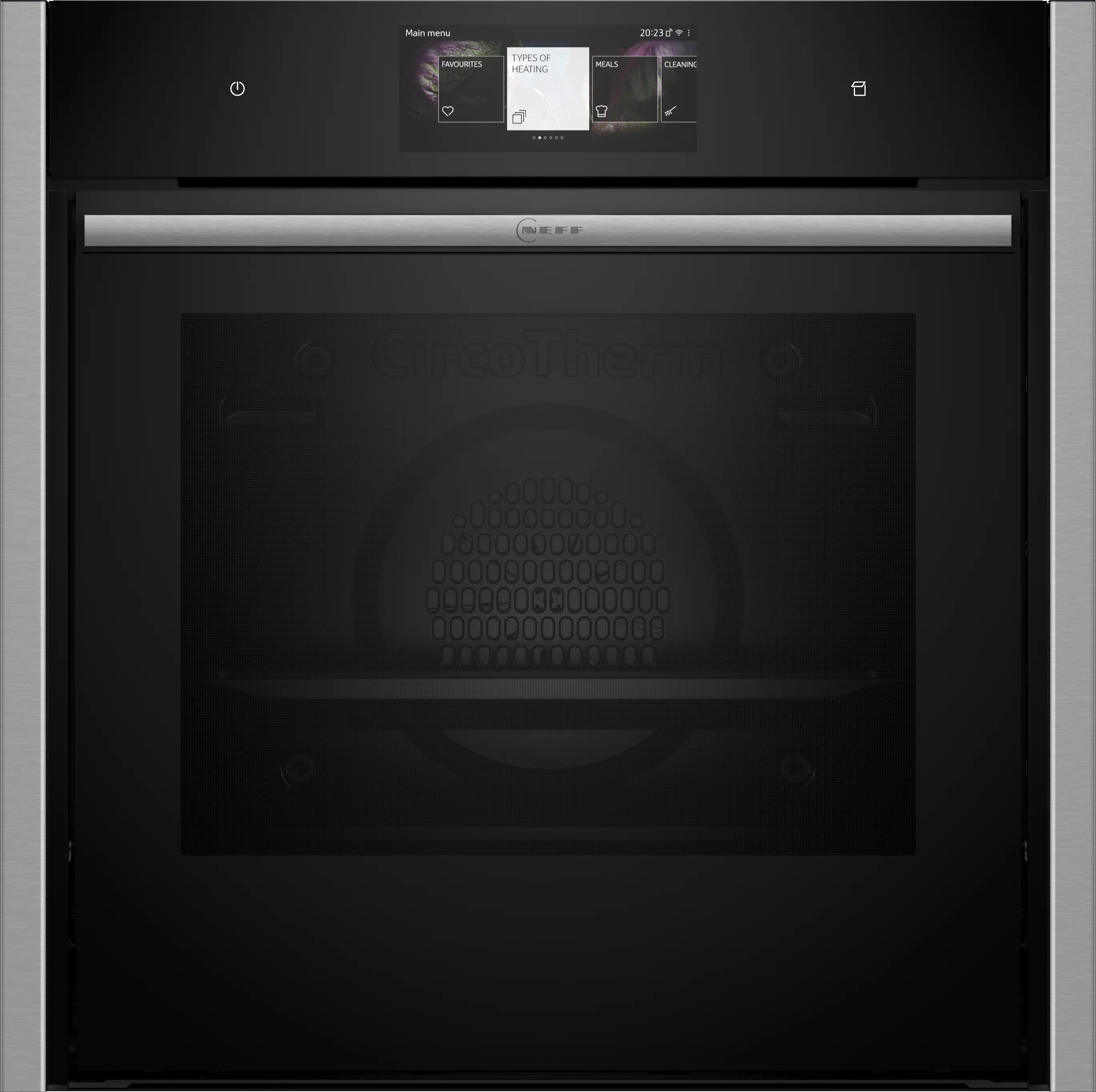 Electrocasnice - Cuptor incorporabil cu abur NEFF N90 B64FT33N0, 60 cm, FullSteam 120°C, Slide&Hide®, TFT Touch, Home Connect, 71 L, inox