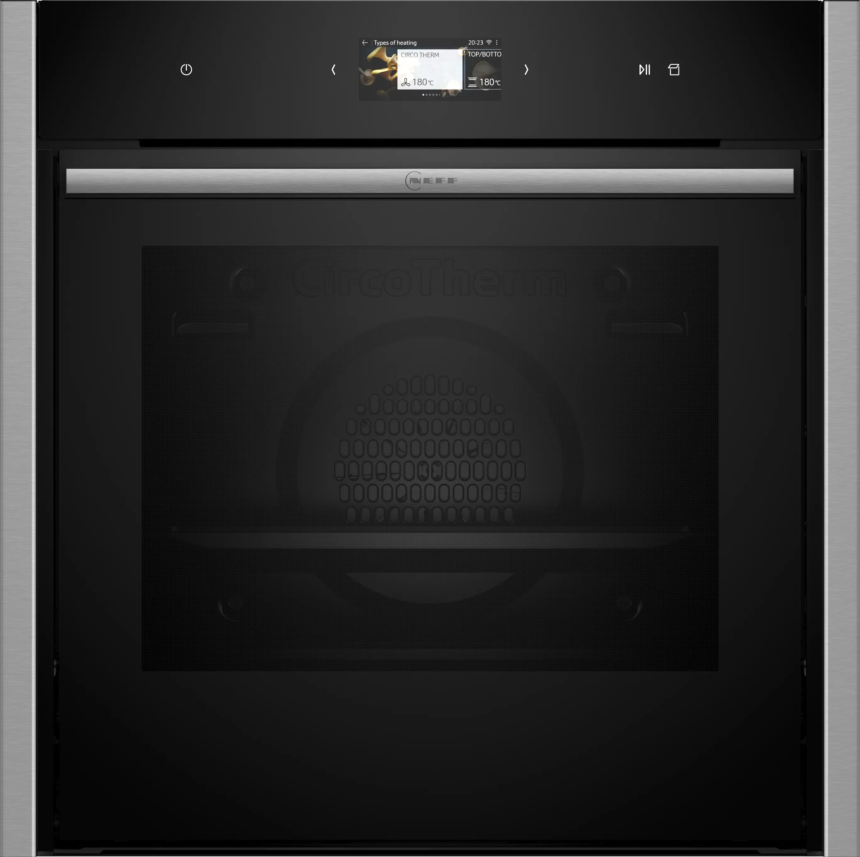 Electrocasnice - Cuptor incorporabil cu abur NEFF N90 B64VS71N0, 60 cm, VarioSteam, Slide&Hide®, TFT Full Touch, Home Connect, 71 L, inox / sticlă neagră