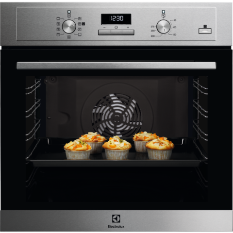 Cuptoare cu aburi - Cuptor incorporabil Electrolux EOD3C70X, Electric, Autocurățare catalitică, Gătire cu abur SteamBake, Inox/Antiamprentă, Volum 72 L, Clasa energetică A