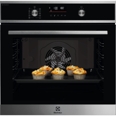 Cuptoare cu aburi - Cuptor incorporabil Electrolux EOD6F77WX, Electric, Gătire cu abur SteamBake + Catalytic/AquaClean autocurățare, Wi‑Fi conectivitate, Inox antiamprentă, Volum 72 L, Clasa energetică A+