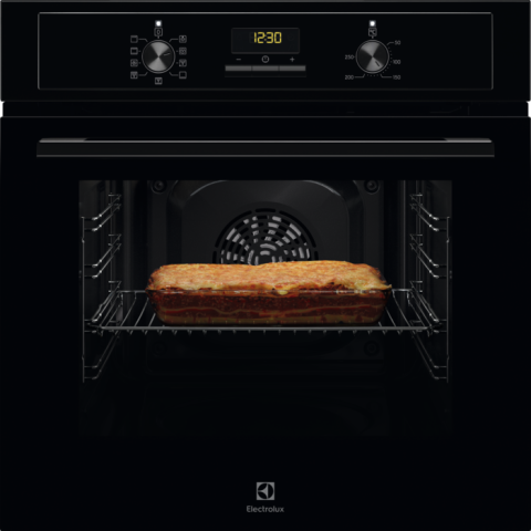 Cuptoare electrice - Cuptor incorporabil Electrolux EOF3H50BK, Electric, Curățare AquaClean, Negru, Volum 65 L, Clasa energetică A