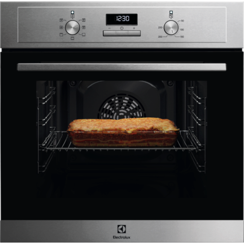 Aparate de gatit - Cuptor incorporabil Electrolux EOH3H40BX, Electric, 65 l, Grill, Timer cu display electronic, Clasa A, Inox antiamprenta