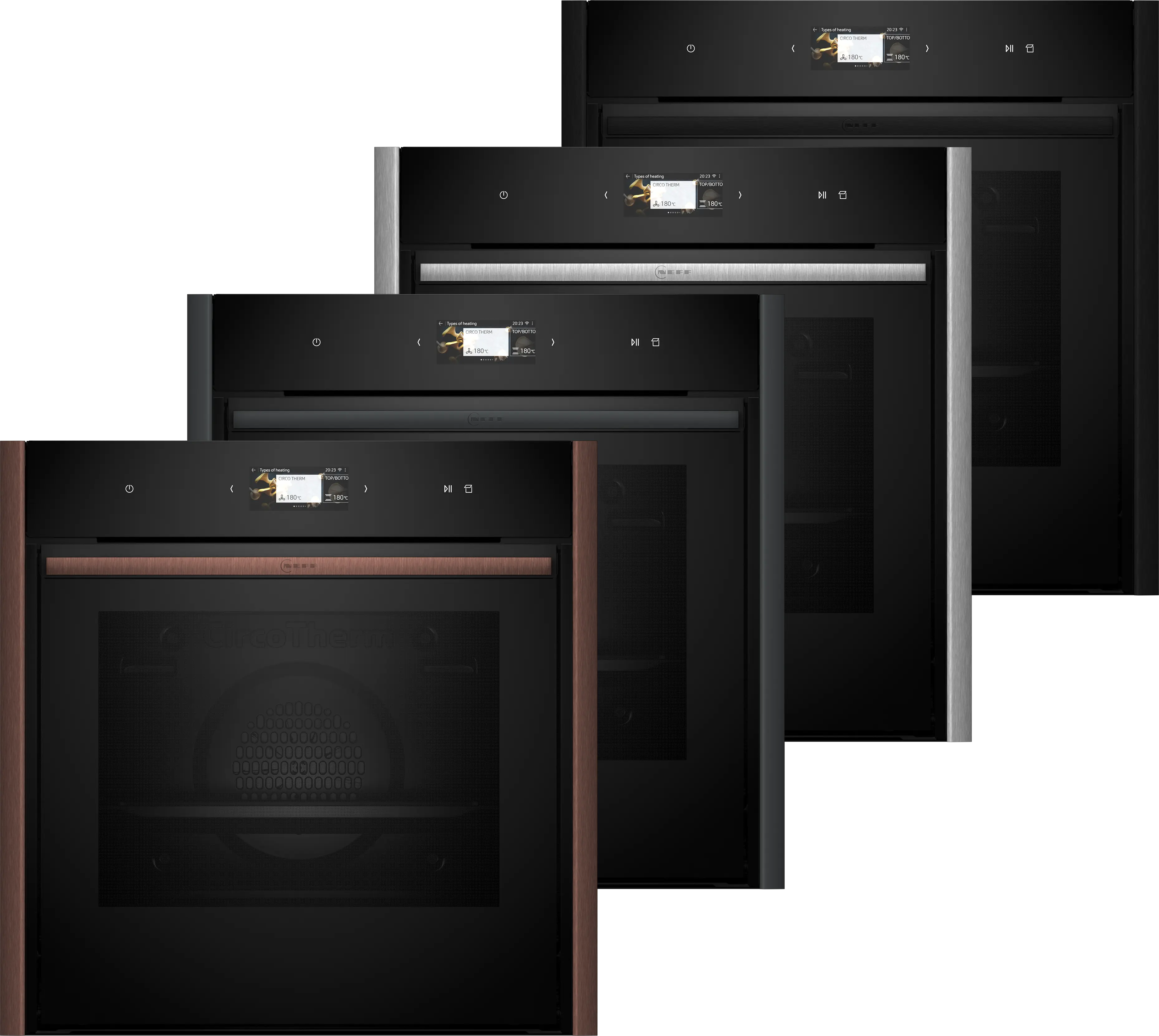 Electrocasnice - Cuptor incorporabil NEFF B69VS3AY0 N90, 71 L, funcție abur VarioSteam, TFT Touch, Home Connect, negru