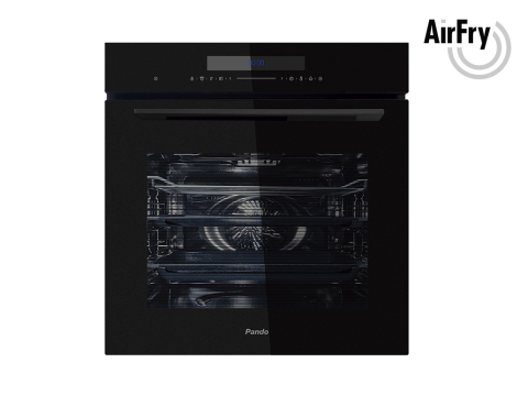 Cuptoare electrice - Cuptor incorporabil Pando PHB-861, 60 cm, 72 l, Touch Control, tavă AirFry, Steam Cleaning System, Gama TOP