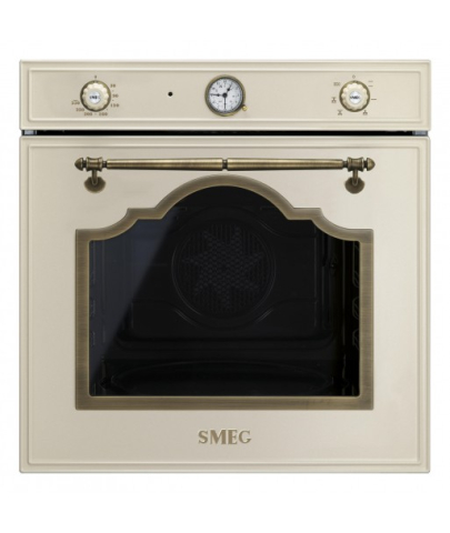 Cuptoare electrice - Cuptor incorporabil Smeg Cortina SF700PO, electric, multifunctional, 60cm, crem