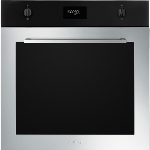 Cuptoare electrice - Cuptor Smeg Classic SFP6401NXPR Negru, Oțel inoxidabil