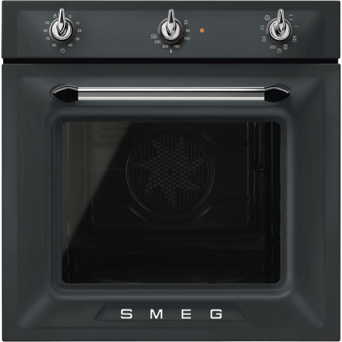 Cuptoare electrice - Cuptor SMEG SF69M3TNO, gama Victoria, 60 cm, Vapor Clean, 8 functii, negru