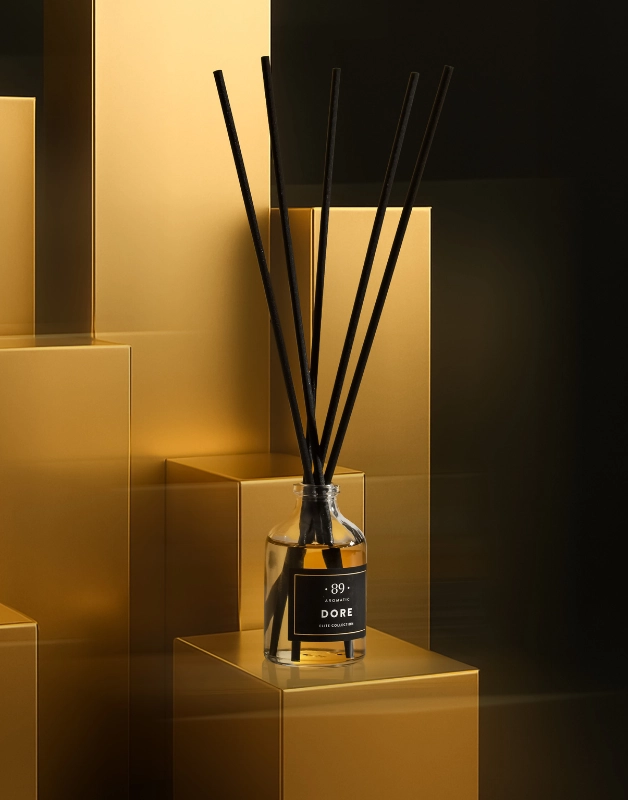Parfumuri pentru casă - Difuzor de parfum cu bețișoare Aromatic 89, 50 ml, pe bază de ulei, până la 90 de zile, 24 de arome