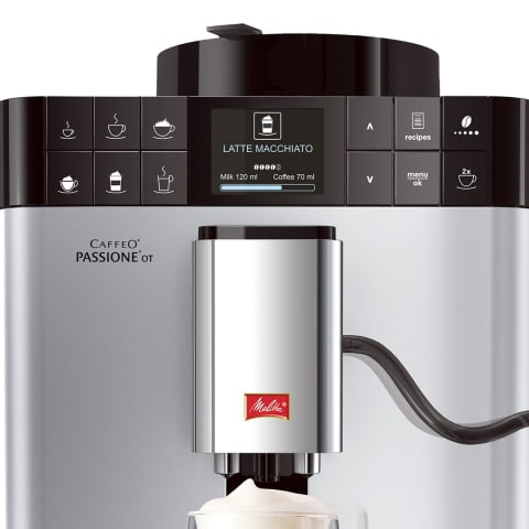 Espressor Automat Melitta® Passione OT, Sistem de spumare a laptelui One-Touch, 5 niveluri de granulație [1]