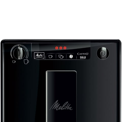 Espressor automat Melitta® Solo Pure Black E950-222, 1400W, 15 bari, 1.2l, Rezervor boabe, Slim 20cm, Negru [4]
