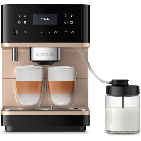 Electrocasnice - Espressor automat Miele CM 6360 MilkPerfection Black CleanSteelMetallic, 15 bar, 1,8 L, WiFiConn@ct, OneTouch for Two,  BrilliantLight, AromaticSystem, Auriu/Negru