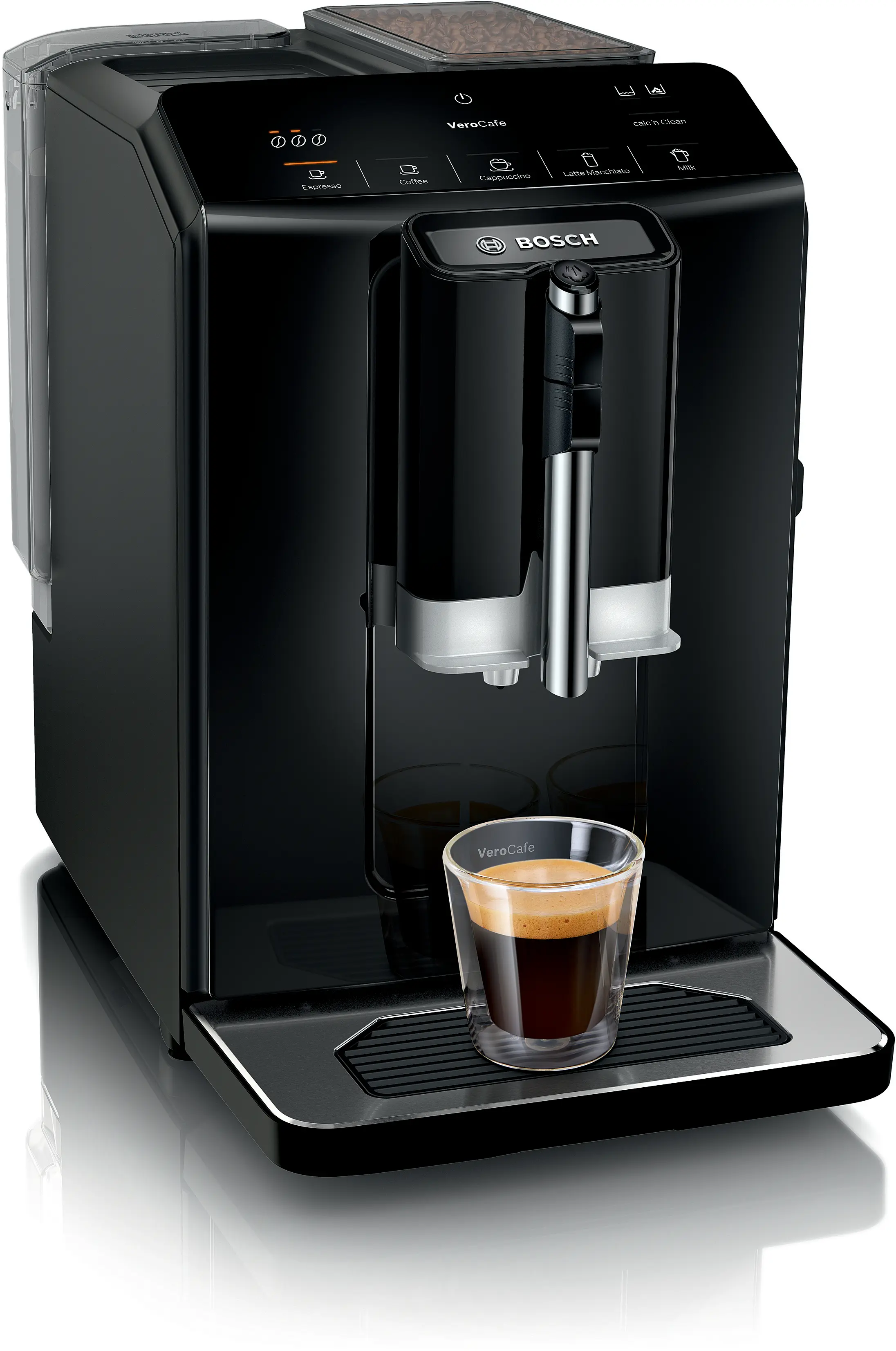 Espresoare - Espressor automat VeroCafe, Bosch Seria 2, Piano Black