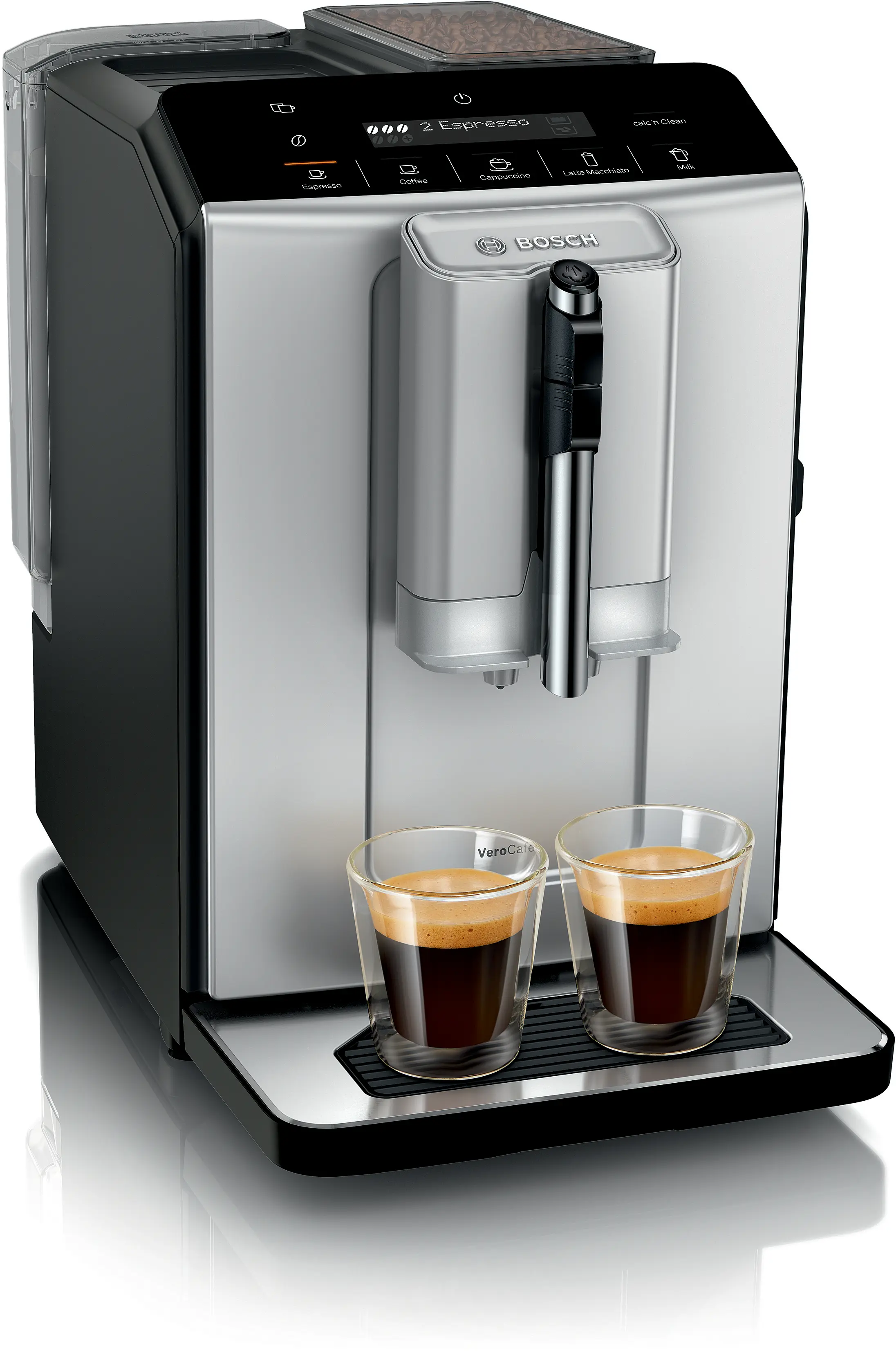 Espresoare - Espressor automat VeroCafe, Bosch Seria 2, Silk Silver