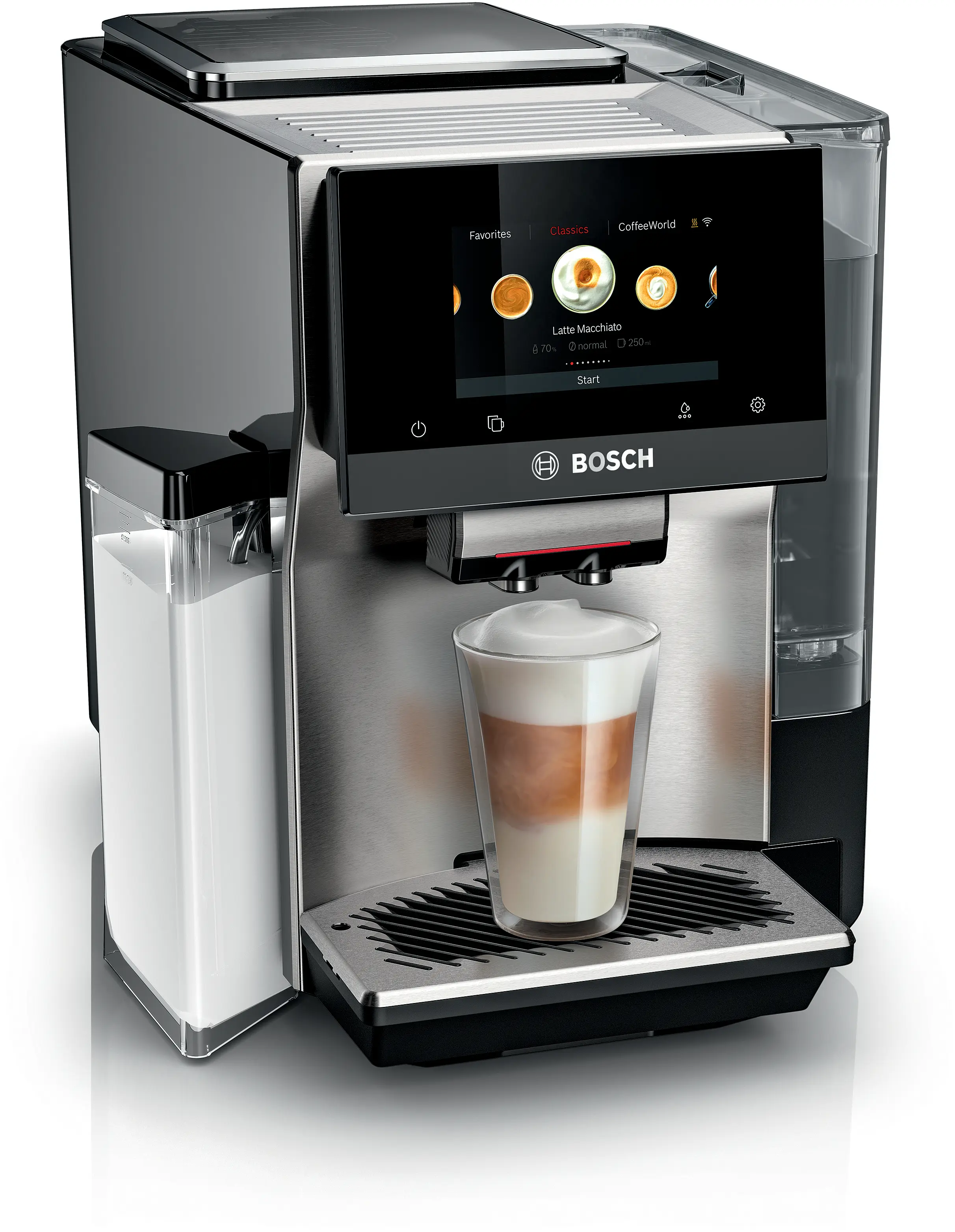 Espresoare - Espressor automat VeroCafe, Bosch Seria 8, Inox
