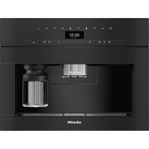 Espresoare incorporabile - Espressor incorporabil Miele CVA 7440 Negru obsidian, recipient apa 2.7 l, recipient lapte 0.7 l, capacitate boabe cafea 600g, Negru
