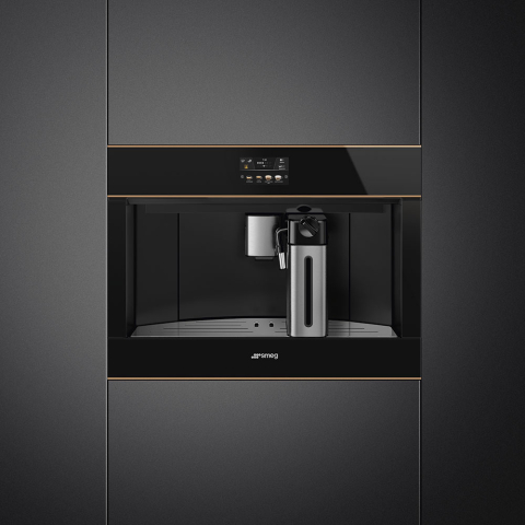 Espressor incorporabil SMEG Dolce Stil Novo, CMS4604NR, negru [1]