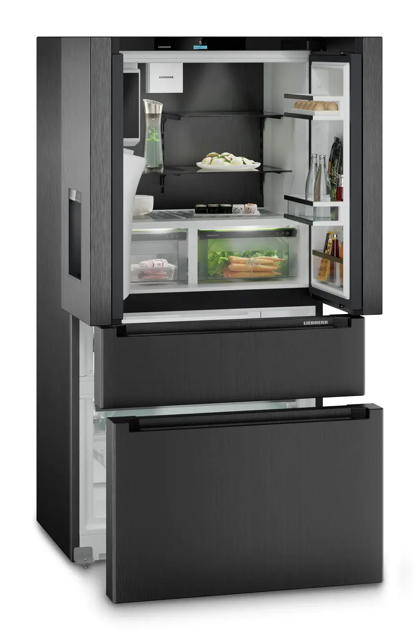 Freestanding - Liebherr MBbsdi 9528 Plus - Frigider French Door BlackSteel cu BioFresh si NoFrost