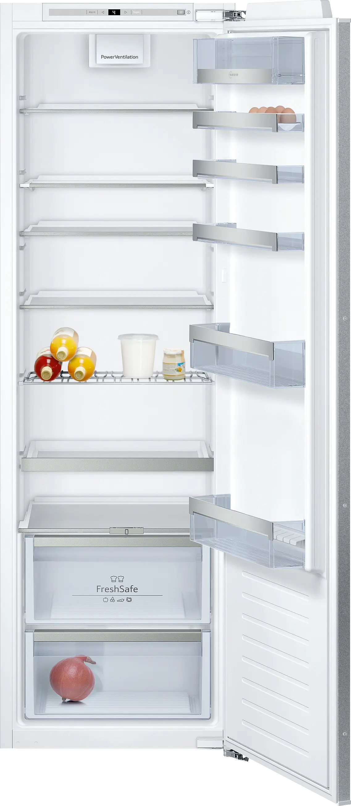 Electrocasnice - Frigider incorporabil NEFF KI1813FE0 N70, 319 L, Fresh Safe 2, EasyAccess Shelf, Super Cooling, 177 cm, alb