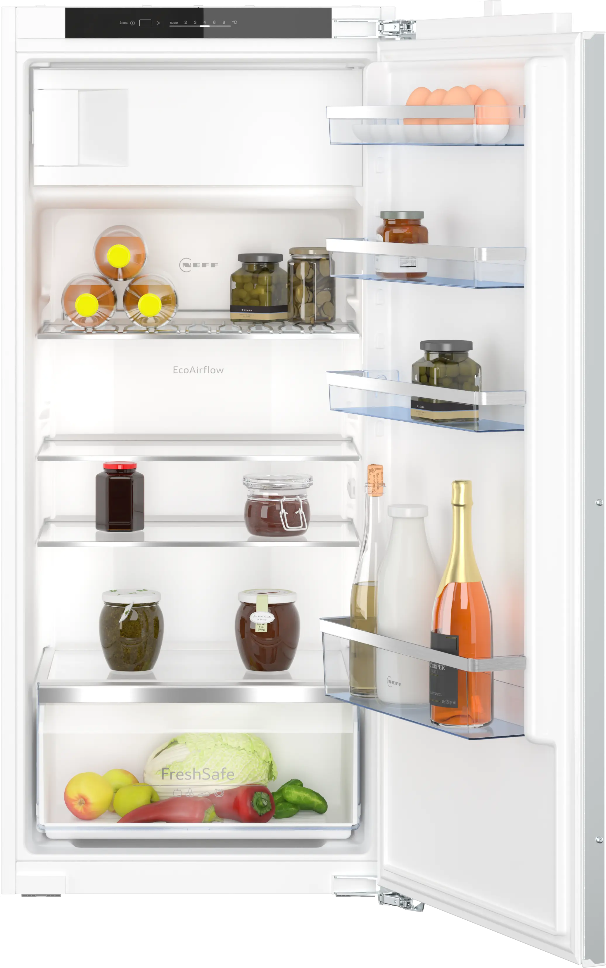 Electrocasnice - Frigider incorporabil NEFF KI2422FE0 N50, 187 L, compartiment congelator, Fresh Safe, Super Cooling, LED, 122 cm, alb