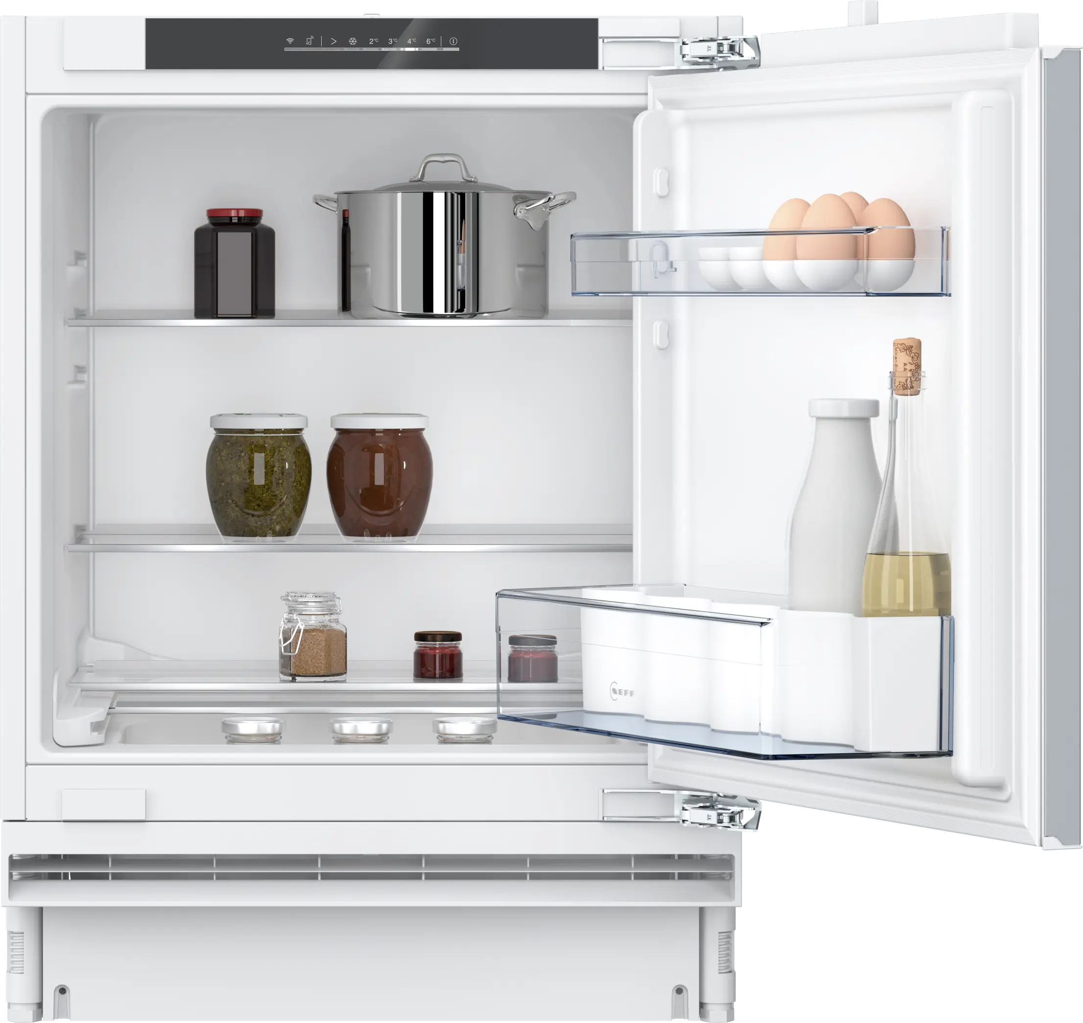 Electrocasnice - Frigider incorporabil NEFF KU1212FE0 N50, 134 L, Super Cooling, Eco Air Flow, LED, 82 cm, alb