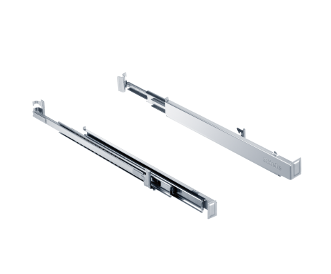 Consumabile & accesorii cuptoare - Ghidaj telescopic Miele FlexiClip HFC 91, cu finisaj PerfectClean