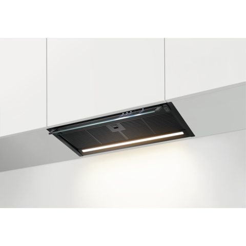 Hote incorporabile - Hota complet incorporabila AEG GDE686HB Seria 6000, 60 cm, 750 mc/h, Conectivitate plita, Negru