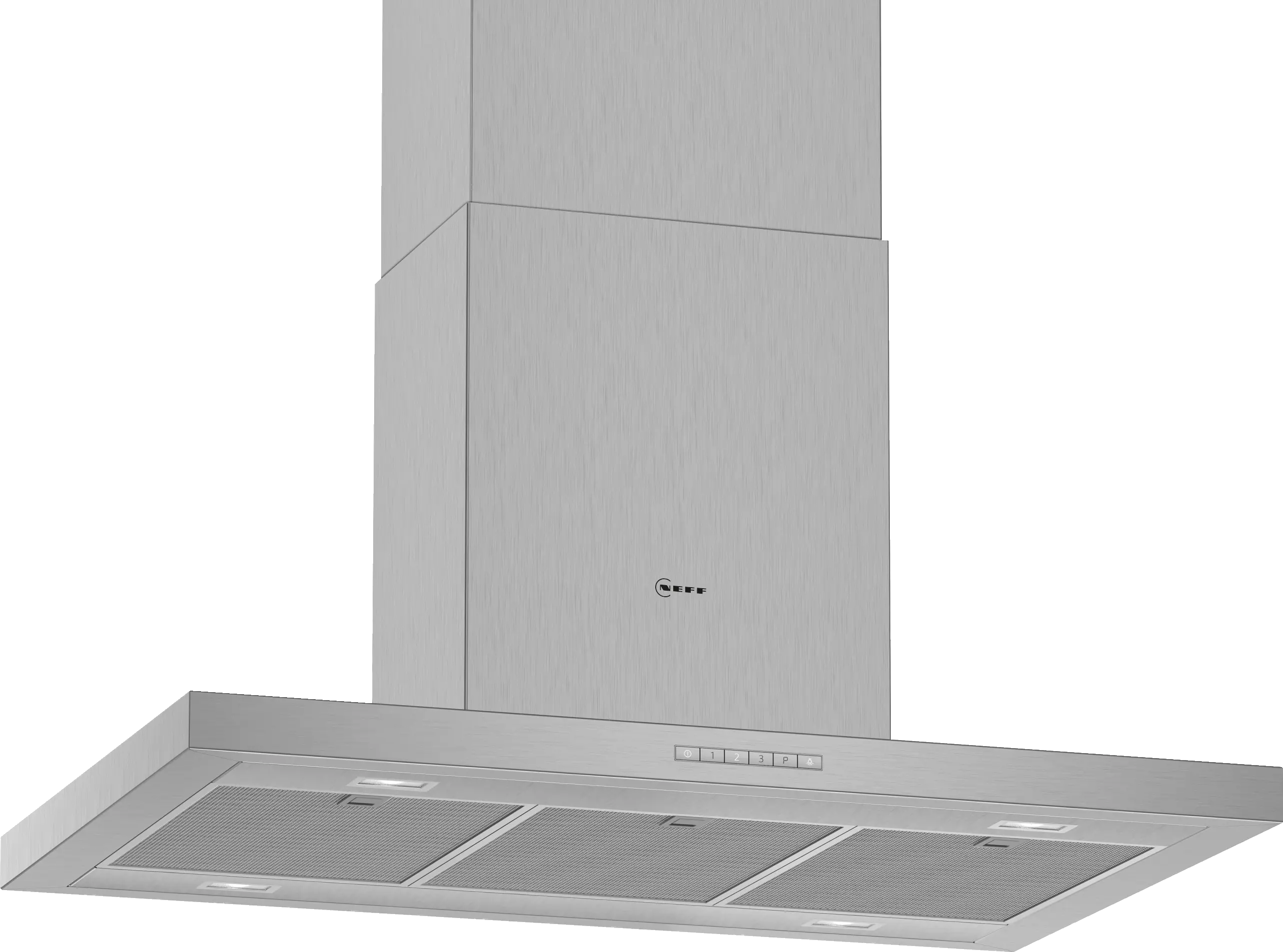 Electrocasnice - Hotă de insulă Neff I95BBE2N0 N50, 90 cm, 438 m³/h (normal) / 754 m³/h (intensiv), 3+1 trepte, LED, inox