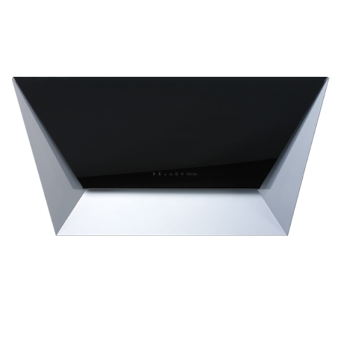 Hote de perete - Hotă decorativă de perete FALMEC PRISMA 85 cm, 800 m³/h, 4 trepte, Touch Control, funcția 24h, LED, sticlă neagră