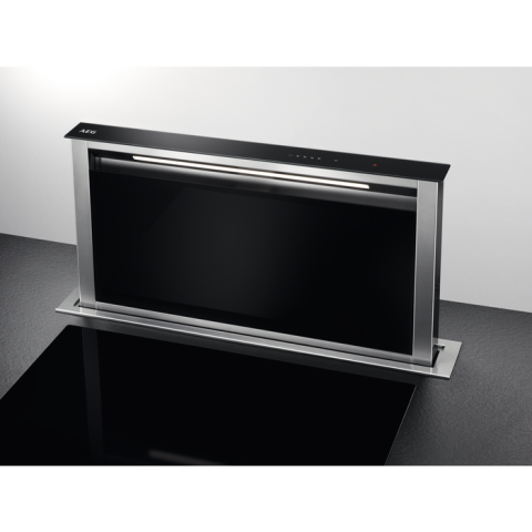 Hote incorporabile - Hota incorporabila AEG DDE5960B, Putere de absorbtie 700 mc/h, 90 cm,Touch control,  Negru