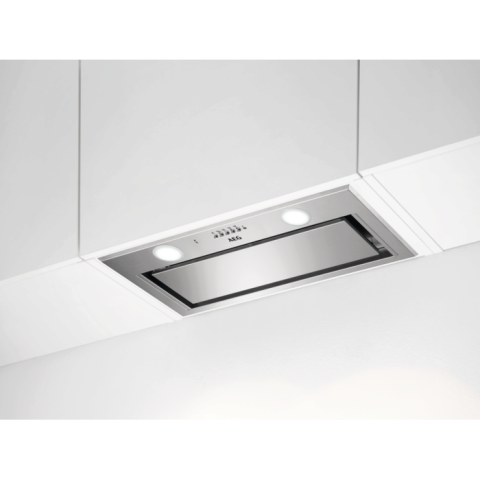 Hote incorporabile - Hota incorporabila AEG DGE5661HM, Spot LED, Conectivitate Hob2Hood, 3 trepte viteza + Intensiv, 54 cm, Clasa A, Inox