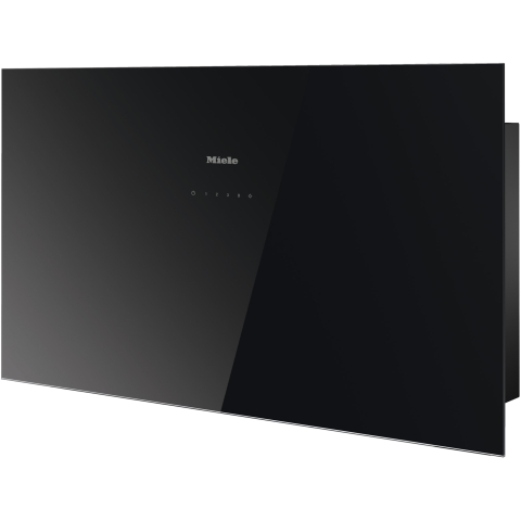 Hote de perete - Hota incorporabila decorativa Miele DA 9092 W Screen, Putere de absorbtie 670 mc/h, Filtre de grasime din inox, Miele CleanCover,  Clasa B, Oprire de siguranta, 90 cm, Negru