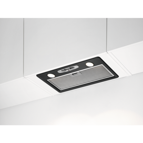Electrocasnice - Hotă încorporabilă Electrolux LFG525K, 52 cm, Clasă energetică C, 600 m³/h, 3 trepte, Spot LED, Negru