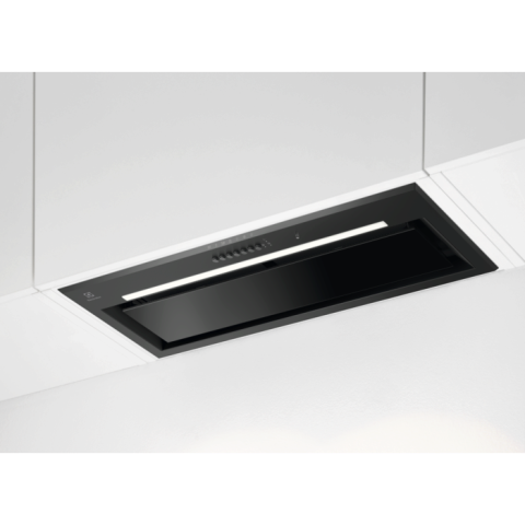 Hote incorporabile - Hotă încorporabilă Electrolux LFG828K, 80 cm, Clasă energetică A, 650 m³/h, 3 viteze + Intensiv + Breeze, Hob2Hood, AutoSense, Bandă LED, Negru