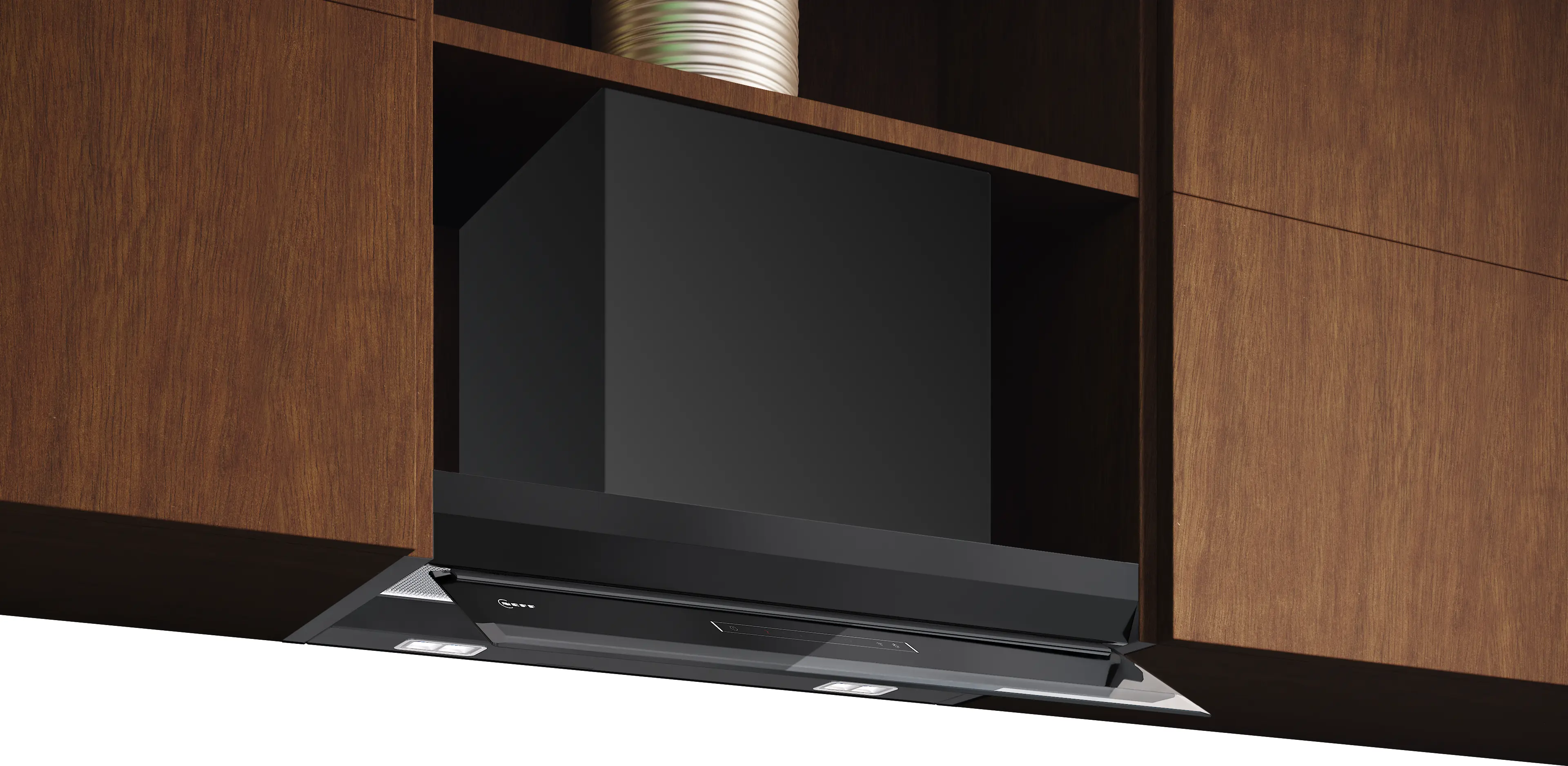 Electrocasnice - Hotă incorporabilă NEFF D67XDP2S5 N70, 60 cm, 749 m³/h, Smart Hood Automatic, LED, negru mat