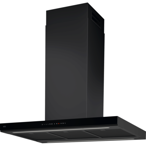 Hote incorporabile - Hota insula AEG GI87D91CB Putere de absorbtie 760 mc/h,1 motor, Control touch; Auroratech, Functie Breeze, Conectivitate plita, 90 cm, Inox/Negru