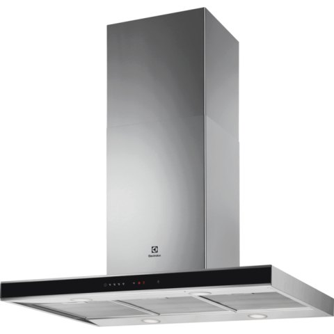 Aparate de gatit - Hotă insulă Electrolux EFI739X, 90 cm, A+, 740 m³/h, 3 viteze + Intensiv, LED Spot, Inox