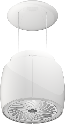 Hote de insula - Hota insula Miele Diamond DAH 7378 D Aura 4.0 Ambient, montare suspendata, Alb Brilliant, 70 cm, pana la 600 m³/h