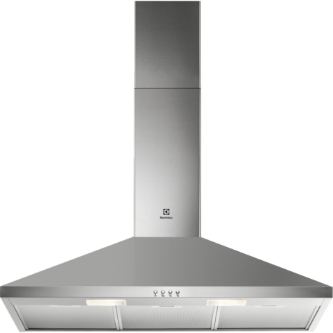 Electrocasnice - Hotă șemineu Electrolux LFC319X, 90 cm, Clasă energetică D, 420 m³/h, 3 trepte, LED, Inox