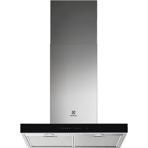 Electrocasnice - Hotă șemineu Electrolux LFT766X, 60 cm, Clasă energetică A, 720 m³/h, 3 viteze + Intensiv + Breeze, Hob2Hood, Spot LED, Inox