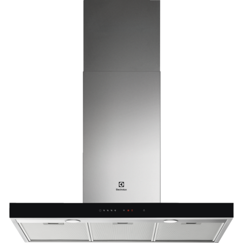 Electrocasnice - Hotă șemineu Electrolux LFT769X, 90 cm, Clasă energetică A, 720 m³/h, 3 viteze + Intensiv + Breeze, Hob2Hood, Spot LED, Inox