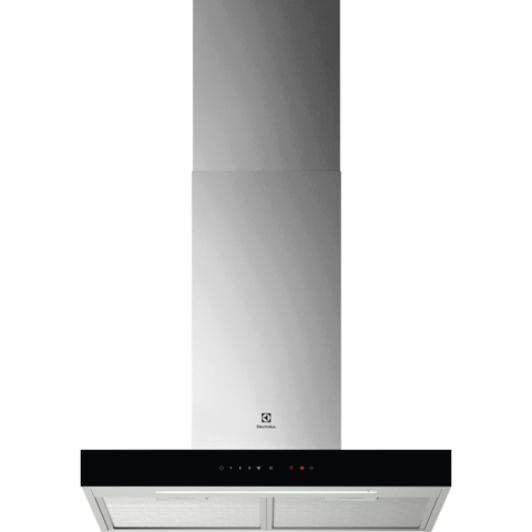 Electrocasnice - Hotă șemineu Electrolux LFT826X, 60 cm, Clasă energetică A, 730 m³/h, 3 viteze + Intensiv + Breeze, Hob2Hood, Bandă LED, Inox