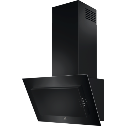 Hote - Hotă șemineu Electrolux LFV326K, 60 cm, Clasă energetică C, 600 m³/h, 3 trepte, Spot LED, Negru