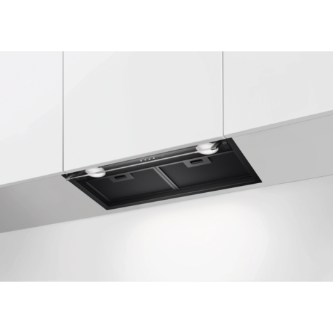 Hote incorporabile - Hotă telescopică Electrolux LFP516K, 60 cm, Clasă energetică C, 500 m³/h, 3 trepte, Spot LED, Negru