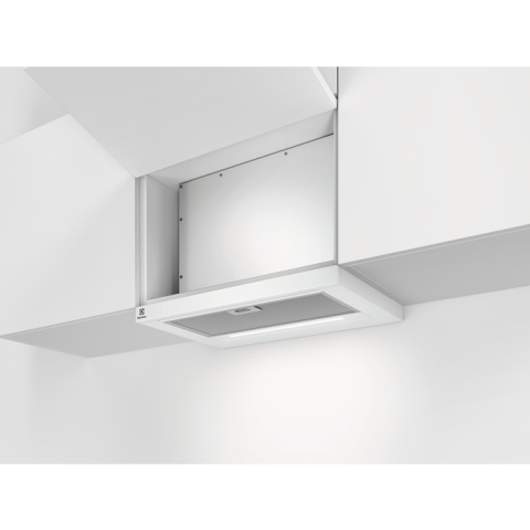 Aparate de gatit - Hota telescopică încorporabilă Electrolux LFP616W, 60 cm, A, 600 m³/h, 3 viteze, Bandă LED, Alb
