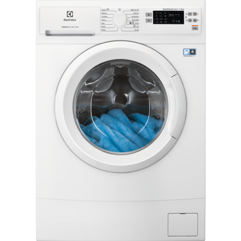 Electrocasnice - Mașină de spălat rufe compactă Electrolux EW6SN506W – PerfectCare600 6 kg, aprox. 950 rpm, SensiCare cu programe multiple & Start întârziat, Clasa D, Alb