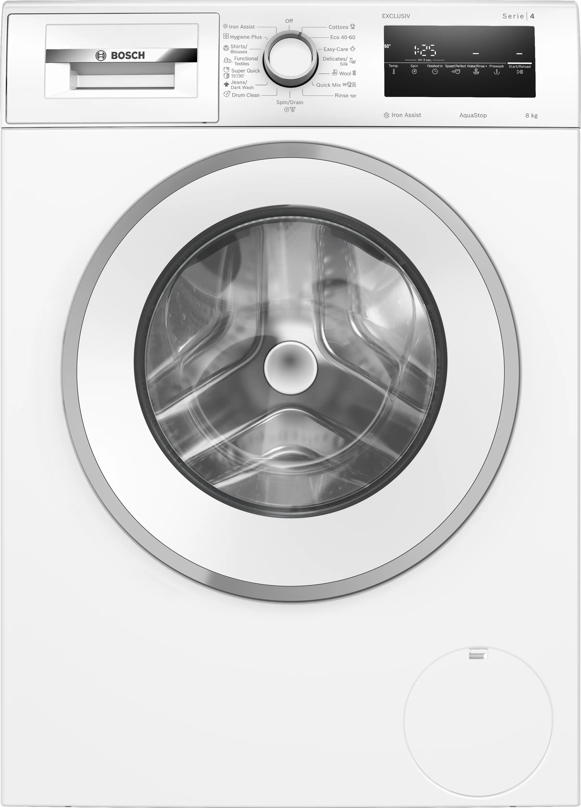 Masini de spalat rufe cu incarcare frontala - Mașină de spălat rufe Bosch Seria 4 WAN2829NBY, 8 kg, 1400 rpm, încărcare frontală, albă